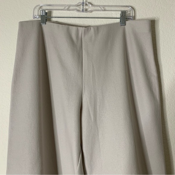 Eileen fisher Womens chalk gray 100% wool high waist straight leg pants XL NWT - Picture 4 of 10